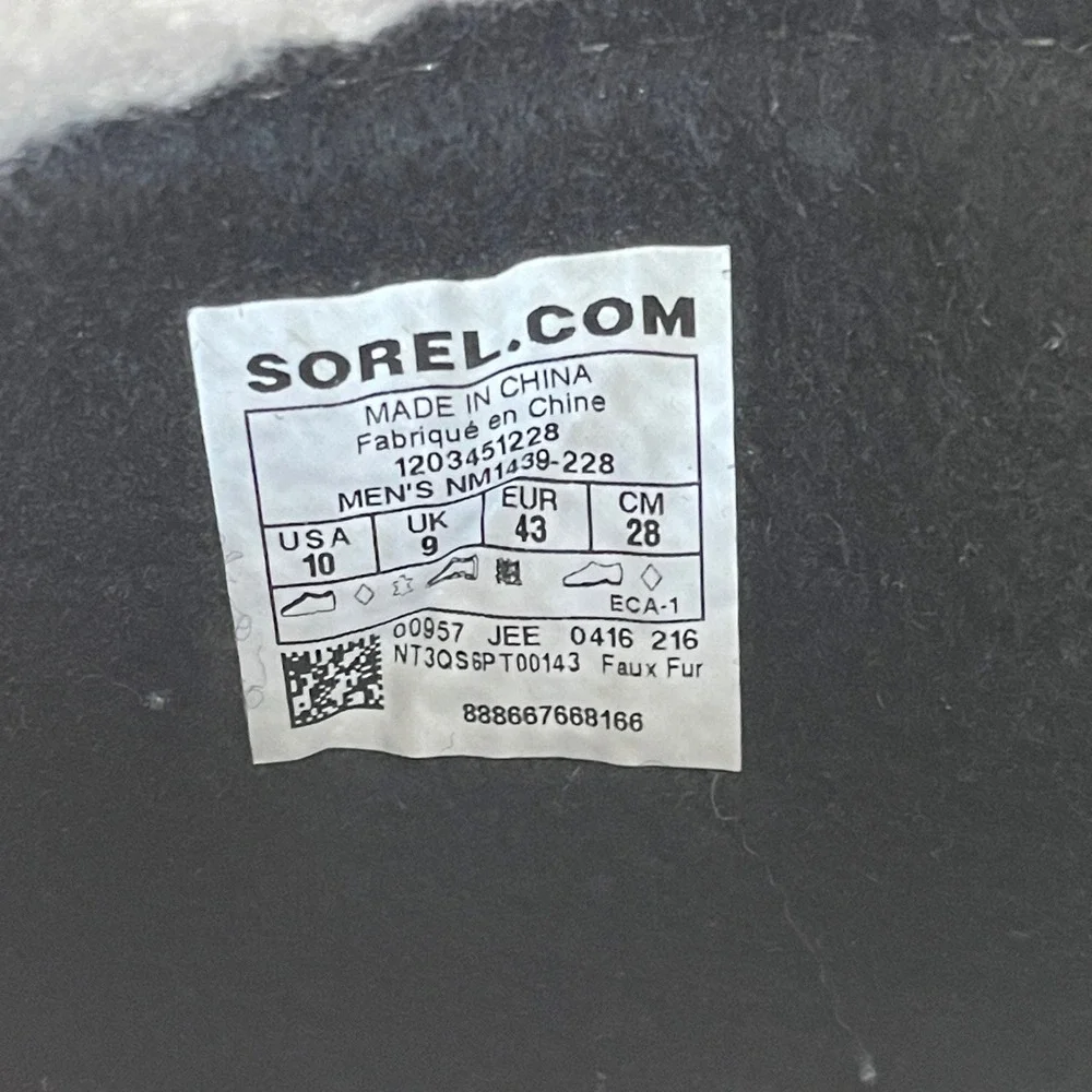 Sorel 1964 Pac T Boots Mens 10 Brown Leather Waterproof Winter Snow NM1439-228